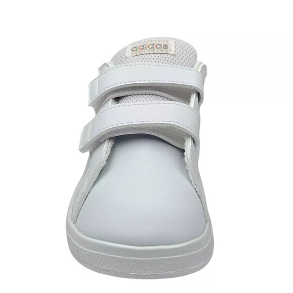 Adidas Grand Court Toddler Girls Slip on Casual Sneakers Size 10 White/Silver - Picture 5 of 13